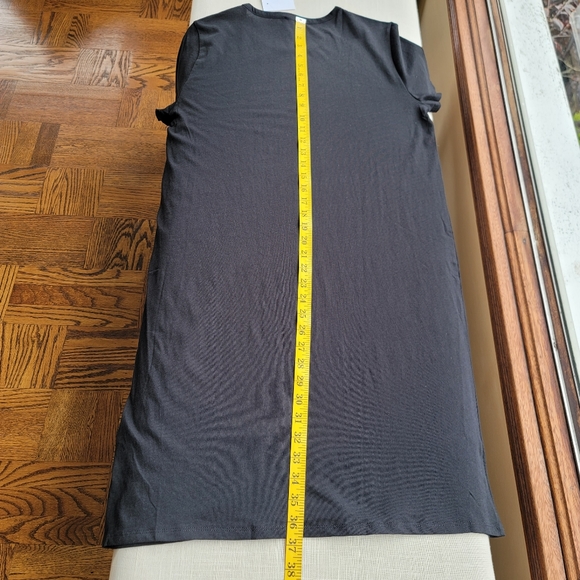 New! J. Crew Black Short-sleeve T-Shirt Dress NWT - Picture 10 of 11